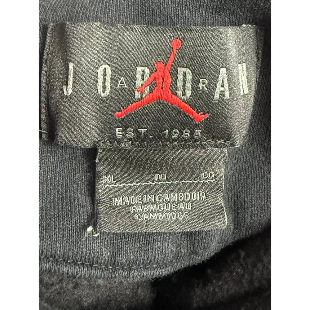 Jordan Sport DNA Hoodie Mens XL Black Grey DC9639-010 Excellent Graphic Fleece‎